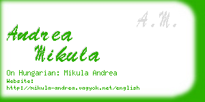 andrea mikula business card